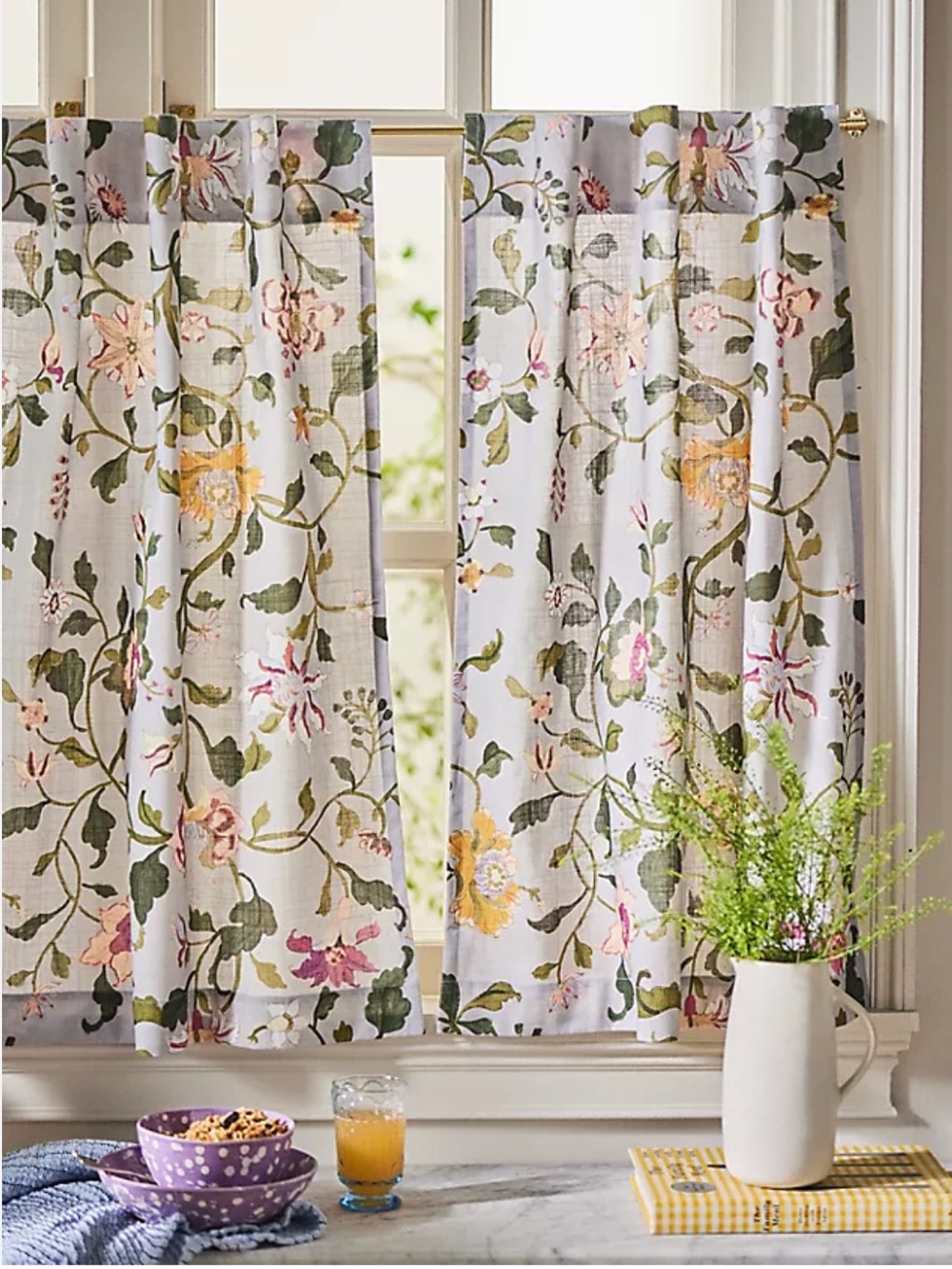 Anthropologie Hattie Cafe Curtains Set